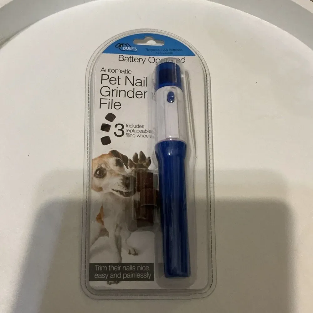 2pack Dukes Battery Operated Pet Nail Grinder File New